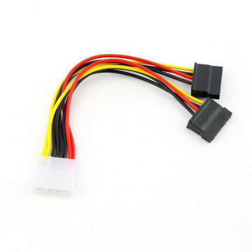 4 Pin Molex to Dual SATA Cable