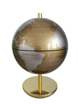 Desk Revolving World Globe with Metal Stand