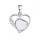 Crystal Love Heart Birthstone Pendse Pendse Gemstone Collares para mujeres