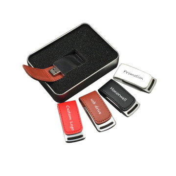 Promotional Brown Leather USB Flash Drives