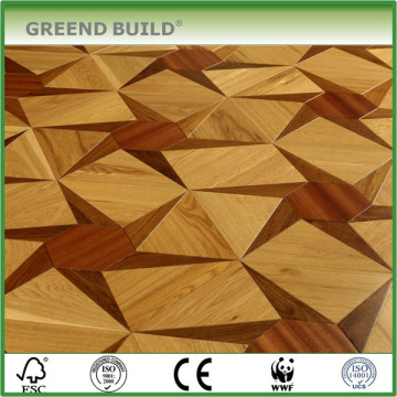 Maple indoor art parquet wood floor