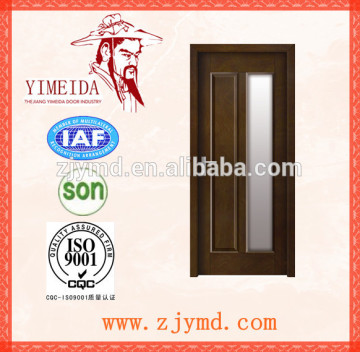 fashion bathroom glass door wood glass door design