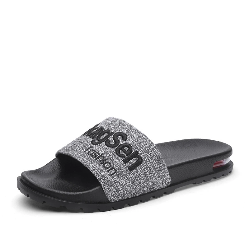 Korean Style Slippers Men's Air Cushion Outdoor Personality Non-Slip Soft Sole Beach Slippers