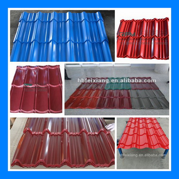 Glazed roof tile forming machine, glazed tile metal sheet roller former machine