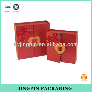 new design red Double-door gift box