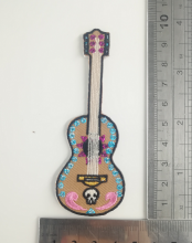 Coco Movie Guitar Embroidery Patch USA Iron On