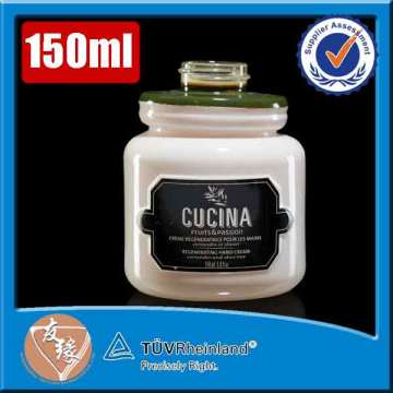 China factory custom made hand soap odd shaped glass bottle 150ml