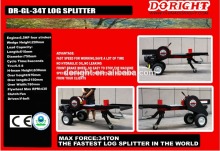 34T world fastest garden Mechanical Log Splitter with CE Approved