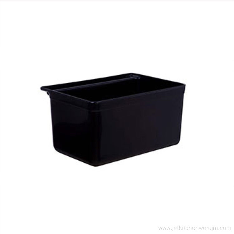 3 Shelf Plastic Hand Service Trolley For Restaurant