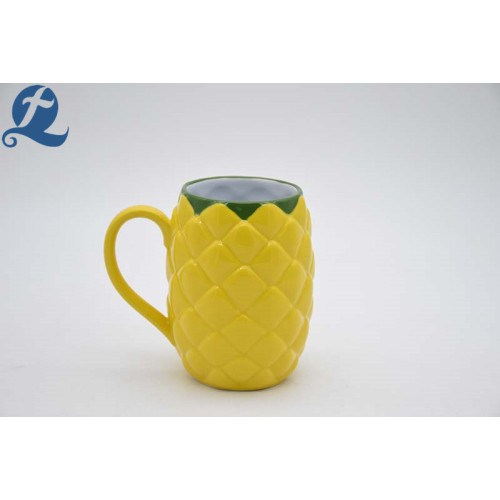 Fashion creative custom printed shape ceramic cup