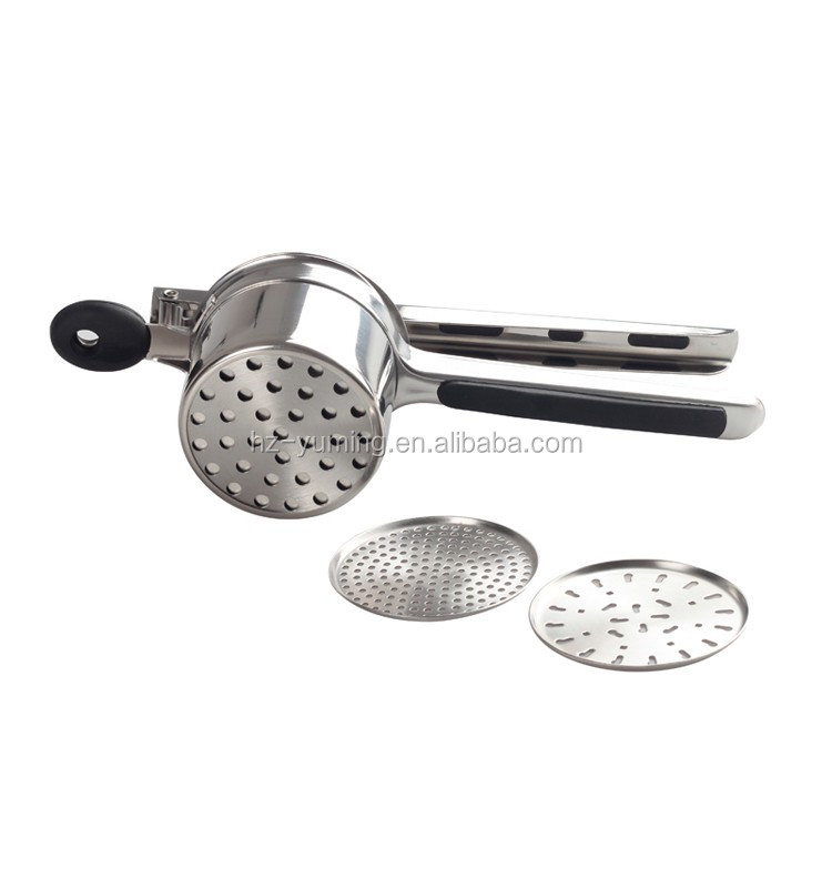 Kitchen Tool Stainless Steel Potato Ricer, Juice Press, Baby Food Mill