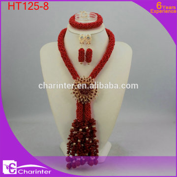 african coral beads jewelry nigerian coral beads costume african jewelry sets beads jewelry set HT125-8