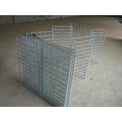 Sand wall defensive barrier filled military box gabion