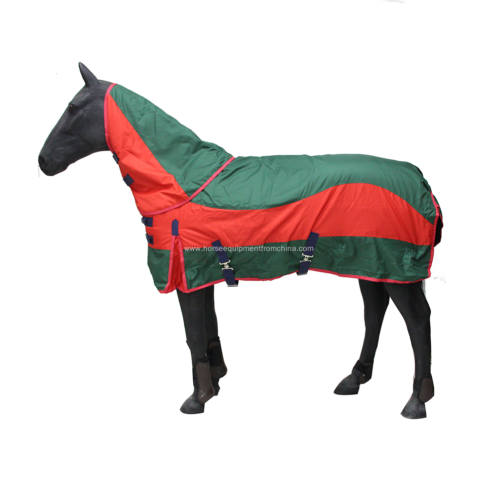 600d combo polyester horse rug with detachable neck