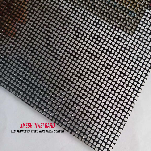 High Tensile S/S 316 304 14meshx0.36mm stainless steel mesh window screen for safety protection