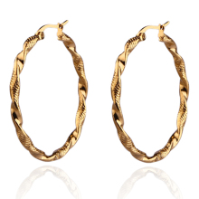 Fashion Jewelry Large Bamboo Hoop Earrings 14k gold filled earrings