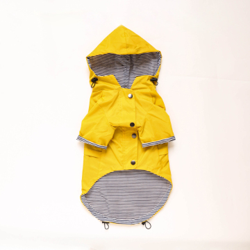 Retro Four Color Thicken Pet Raincoat for Dogs