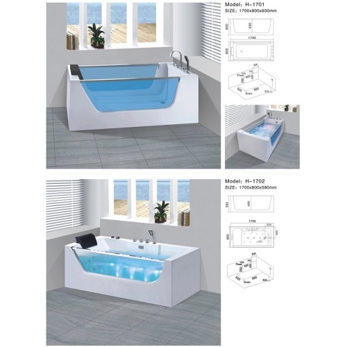 Free Standing Bathroom Massage Whirlpool Bathtub Bath Tub