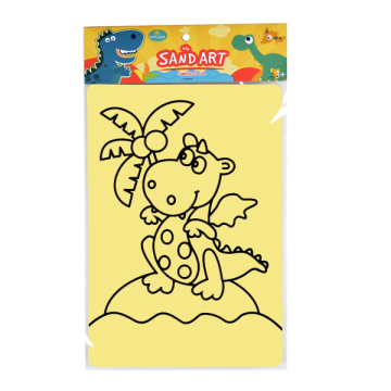 Dinosaur sand art kit for children