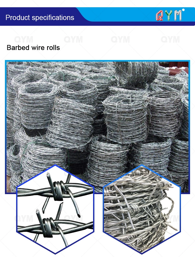 14 Gauge Galvanized Stainless Steel Barbed Wire Factory