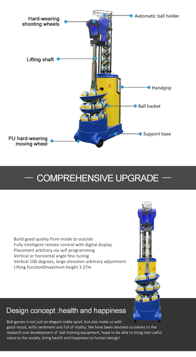 Cheap price design best equipment volleyball shooting machine