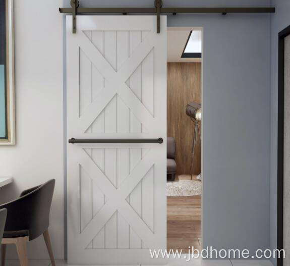 Interior barn door aluminum double sliding