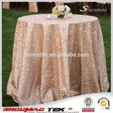 Romantic round table cloths wholesale sequin table cloths
