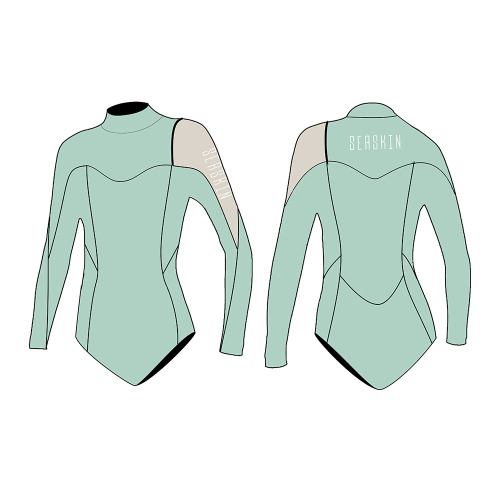 Seaskin 2mm Zipperless Bikini Spring Tops For Lady