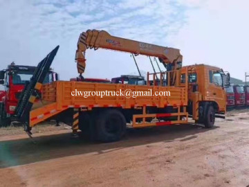 Dongfeng 8 ton hydraulic truck xcmg crane