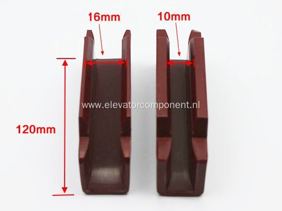 Guide Shoe Insert for Mitsubishi Elevator 10mm 16mm