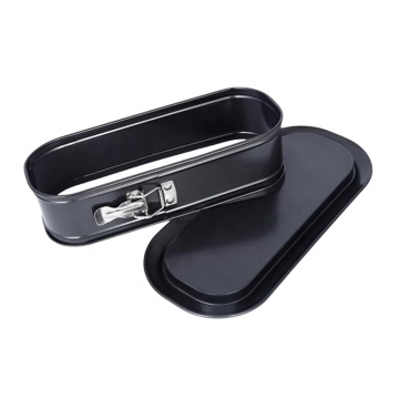 12 Inch Long Oval Non-Stick Springform Cheesecake Pan with Removable Bottom