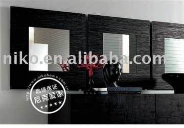 Luba mirror black oak--wall mirror