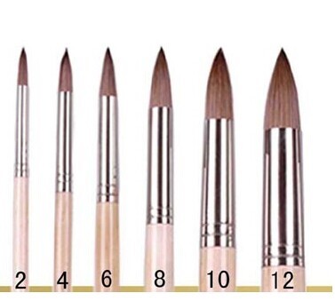 High Quality Hog Bristle Round Artist Brushes