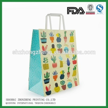 custom made printed packaging bag paper