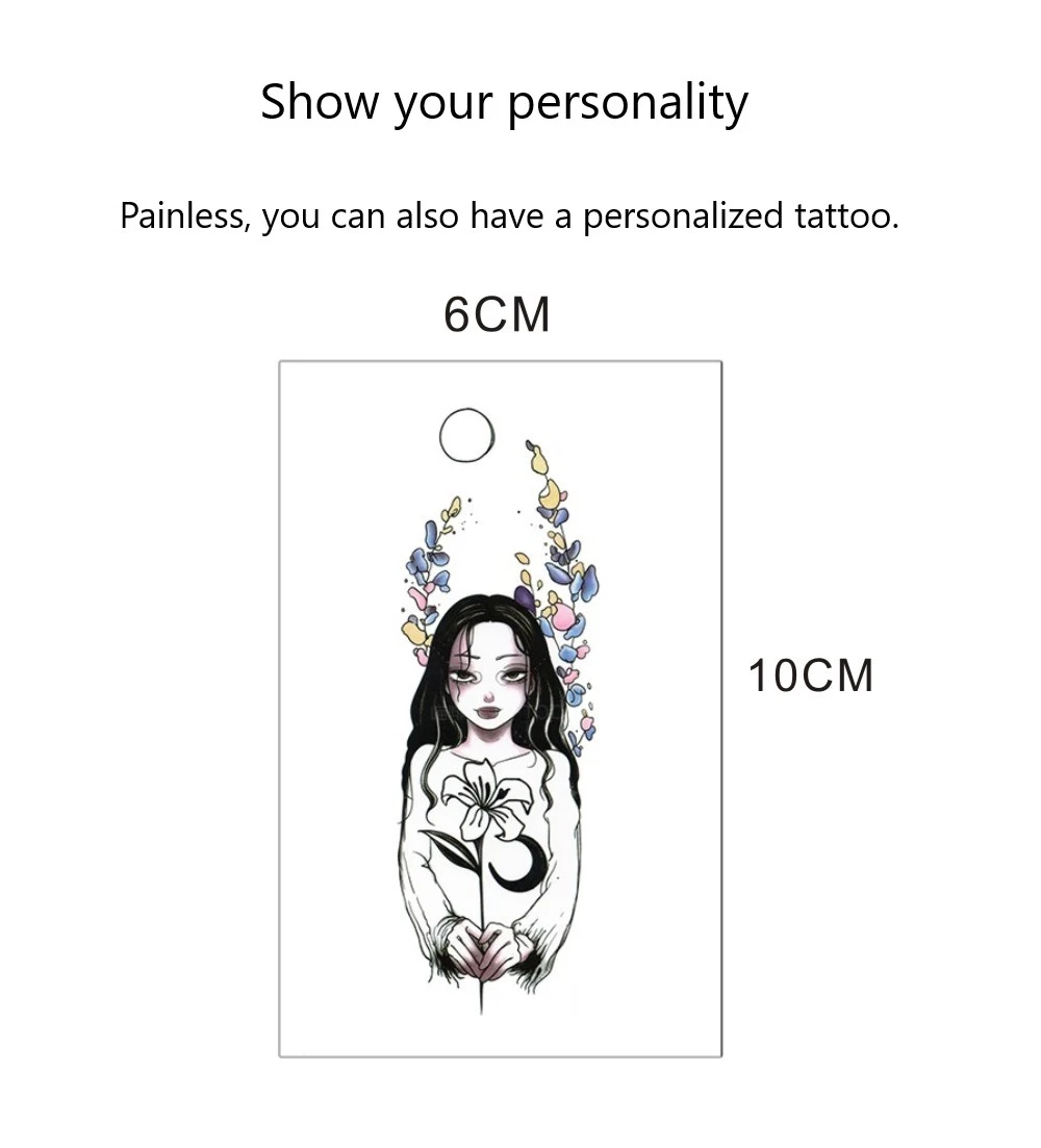 Body Water Transfer Temporary Tattoo Stickers