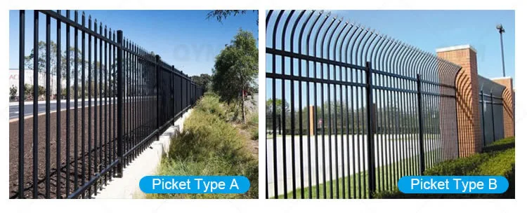 High Quality Picket Welded Fence White Garden Picket Fence PVC