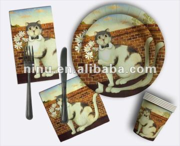 YLPP120-012 fancy paper plates,name plate paper