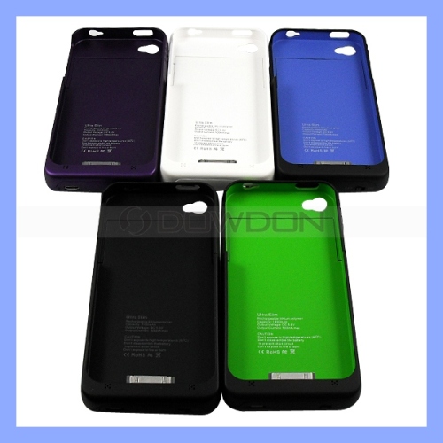 External Backup Battery Charger Case for iPhone 4 4s 1900mAh