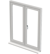 Nigerian Aluminum Casement Windows with Handles