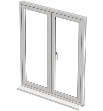 Nigerian Aluminum Casement Windows with Handles