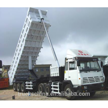 60 ton dump truck trailers and hydraulic cylinder dump trailer