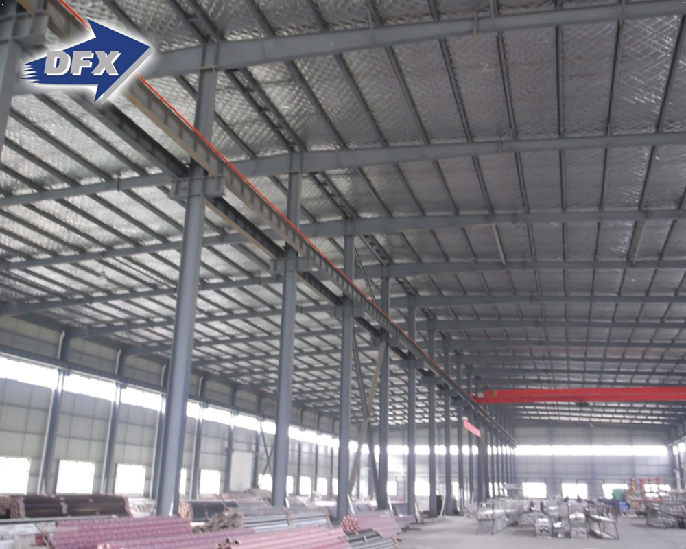 China painted I beam pre fabricated modular steel structure warehouse industrial building with plans