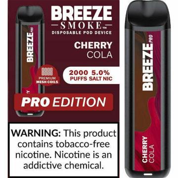 Breeze Pro 2000 Puffs E-cigarette jetable vape
