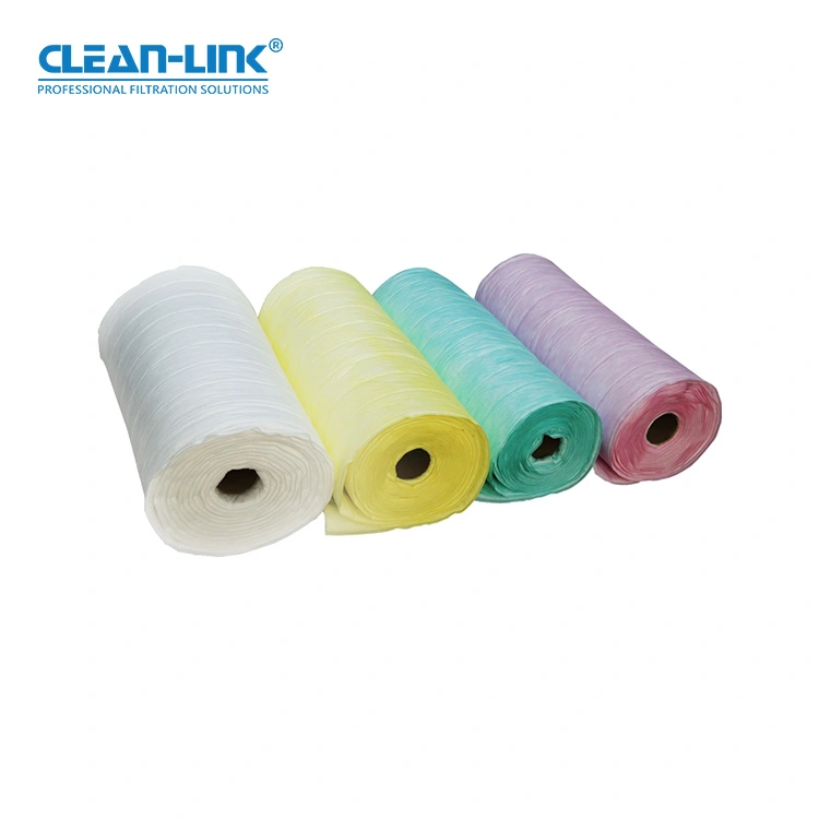 Clean-Link HVAC Systems Synthetic Fiber Pocket Filter Media Rolls