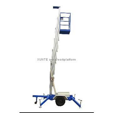 Towing Aluminum Aerial Work Platform---Single Mast