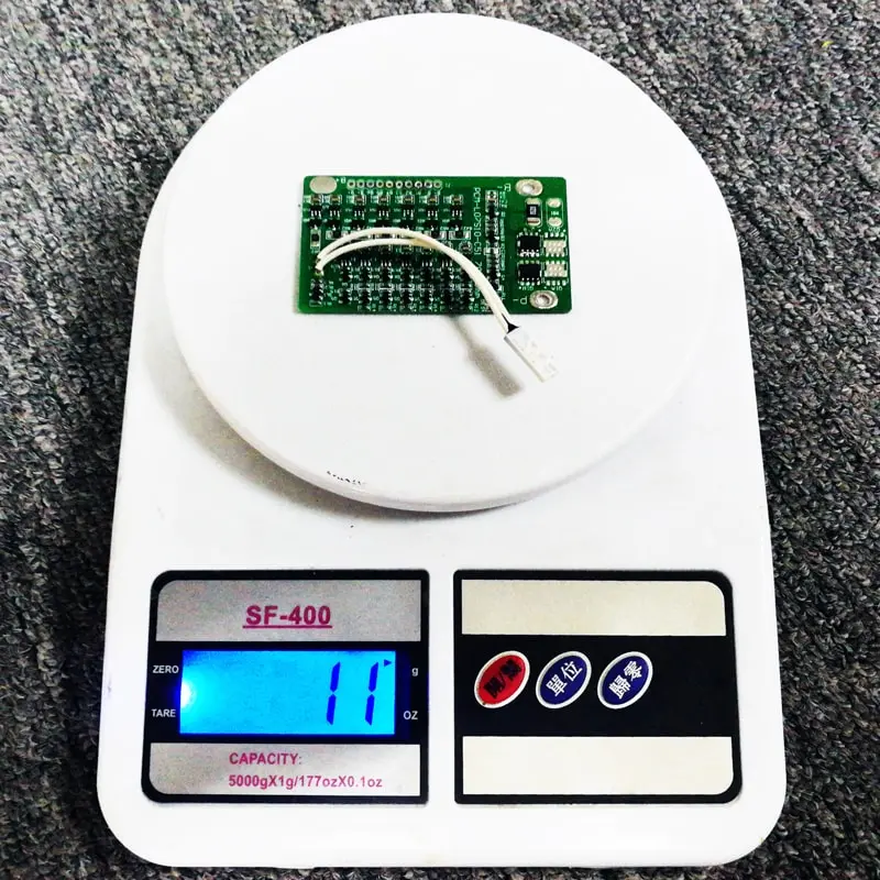 7s 10A PCM BMS for 24V 25.2V 25.9V Li-ion/Lithium/ Li-Polymer 21V 22.4V LiFePO4 Battery Pack Size L70*W40*T4mm (PCM-L07S10-C51)