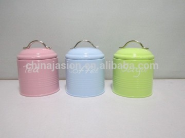 Factory Wholesale customized tea coffee sugar canister set