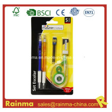 Stationery Set with Ball Pen and Correction Tape
