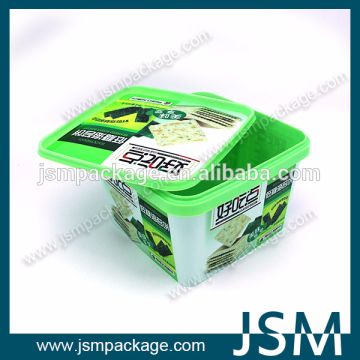 square pyramid plastic container for cookies