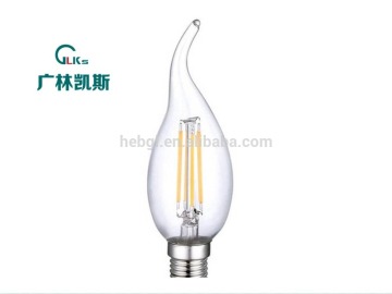 LED bulb Light Clear Glass frosted Glass 4w candle light Filament light bulb light